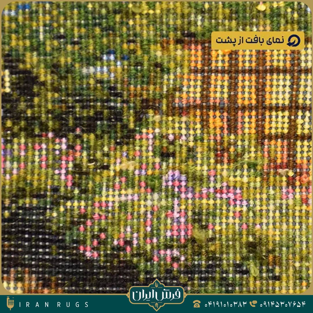 خرید تابلوفرش دستبافت طرح منظره پل کد 2495 — تصویر ۶