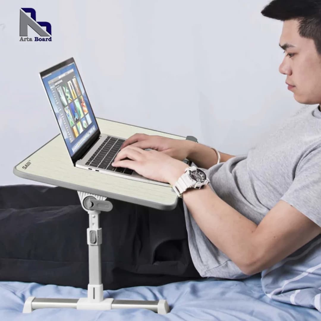 ميز لپ تاپ 16 تا 17 اينچ با فن خنک کننده سايچي A8L تاشو و قابل حمل — تصویر ۱۰