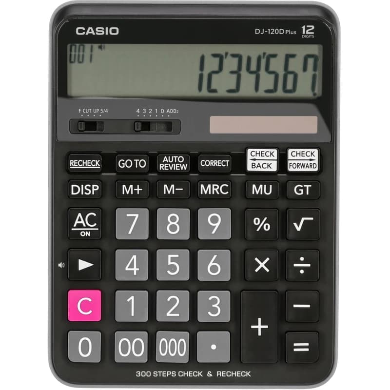 Casio کاسیو ماشین حساب DJ-120D Plus اصل 12 رقم