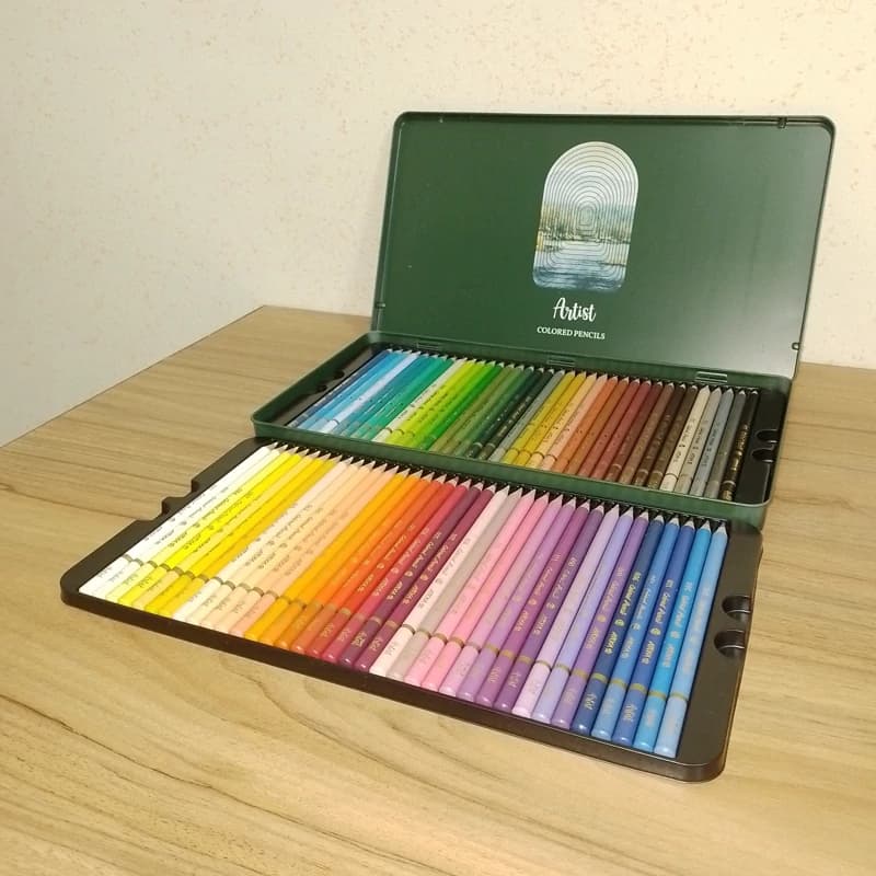 Arya Artist آریا آرتیست مداد رنگی 72 رنگ جعبه فلزی 39058 — تصویر ۱۰