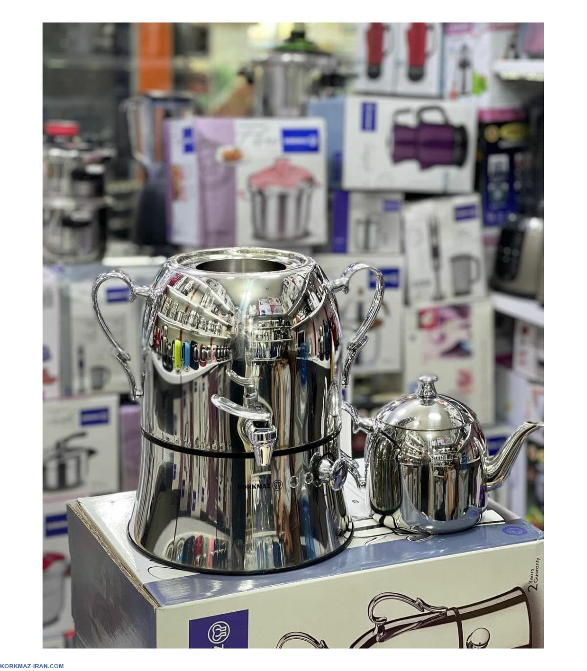 سماور برقی کرکماز Nosta Mega A334 ظرفیت 4 لیتر — تصویر ۷