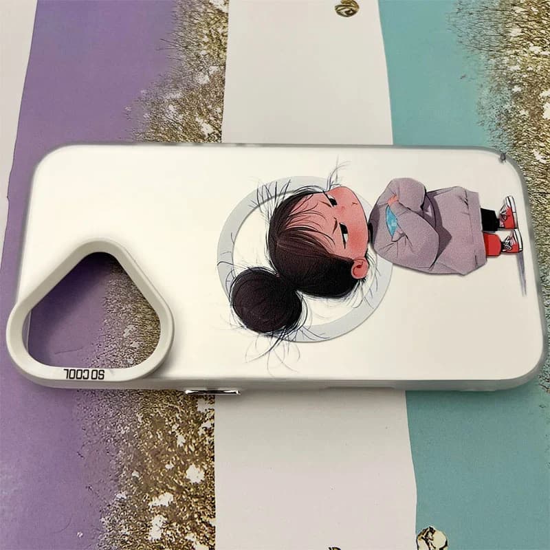 قاب گوشی iPhone 16 آیفون So Cool طرح دختر اخمو کد 1093