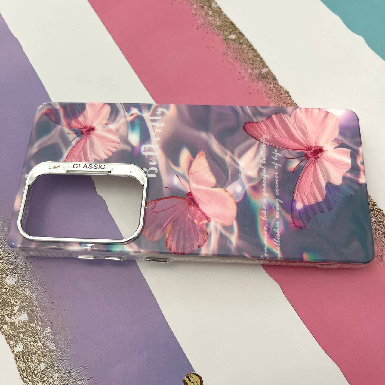 قاب گوشی Galaxy S25 Ultra سامسونگ طرح پروانه لاکی کد 1048 — تصویر ۳