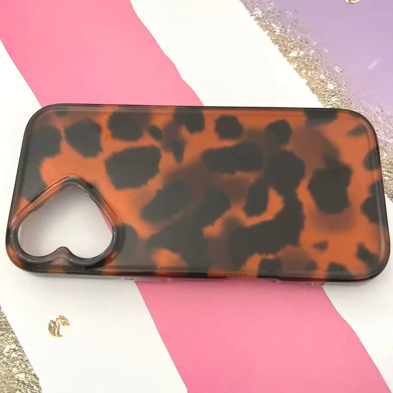 قاب گوشی iPhone 16 آیفون طرح پلنگی نارنجی کد 1043 — تصویر ۳