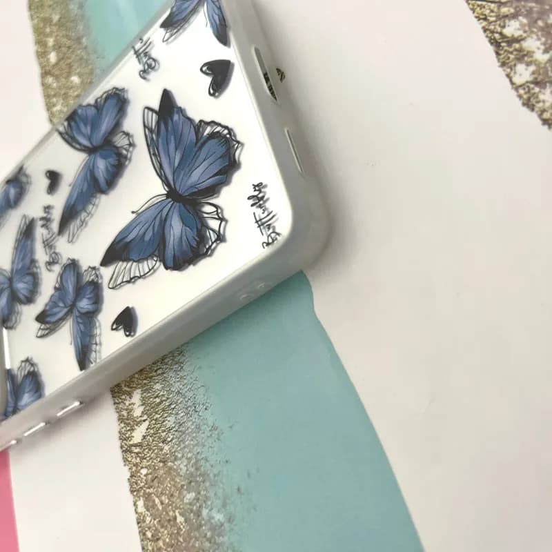 قاب گوشی Galaxy A53 سامسونگ طرح پروانه آبی کد ۸۷۱ — تصویر ۴