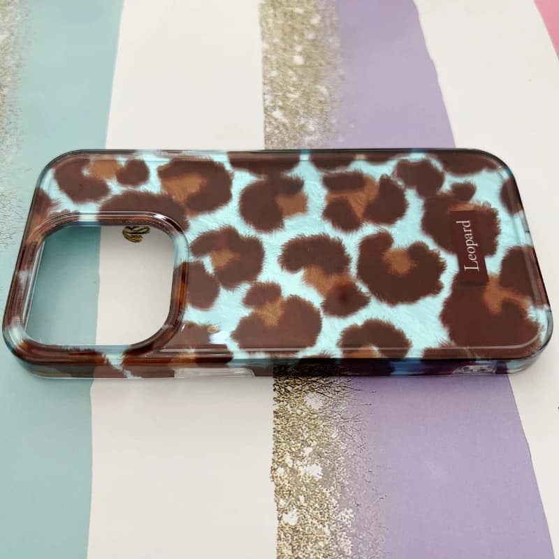 قاب گوشی آیفون iPhone 15 pro طرح Aqua Leopard کد 1004 — تصویر ۳