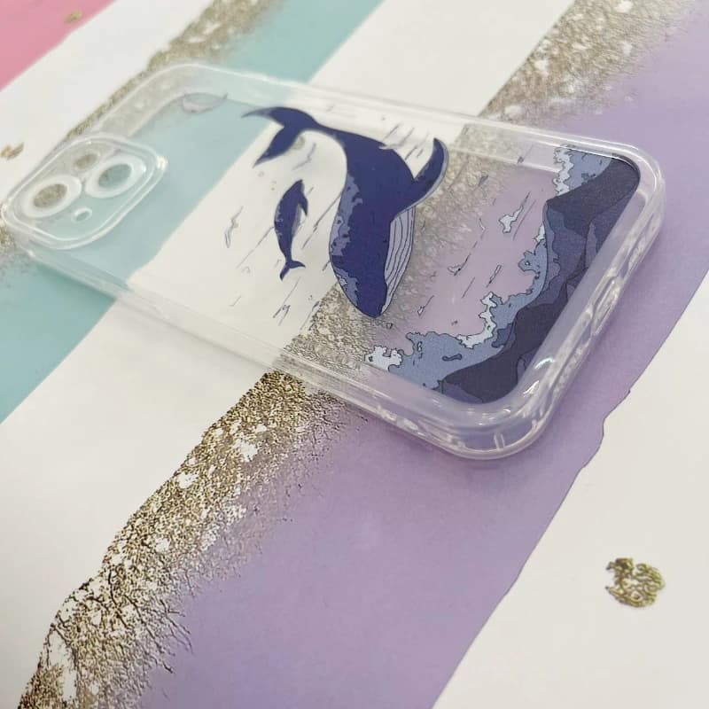 قاب گوشی آیفون 13‌ iPhone شفاف طرح دریا کد 1003 — تصویر ۴