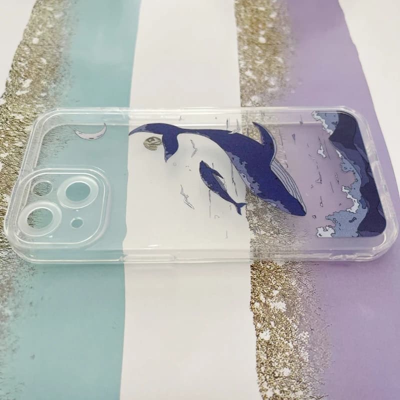قاب گوشی آیفون 13‌ iPhone شفاف طرح دریا کد 1003 — تصویر ۳