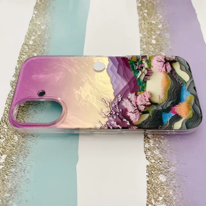 قاب گوشی آیفون iPhone 16 طرح منظره ژاپنی کد 617