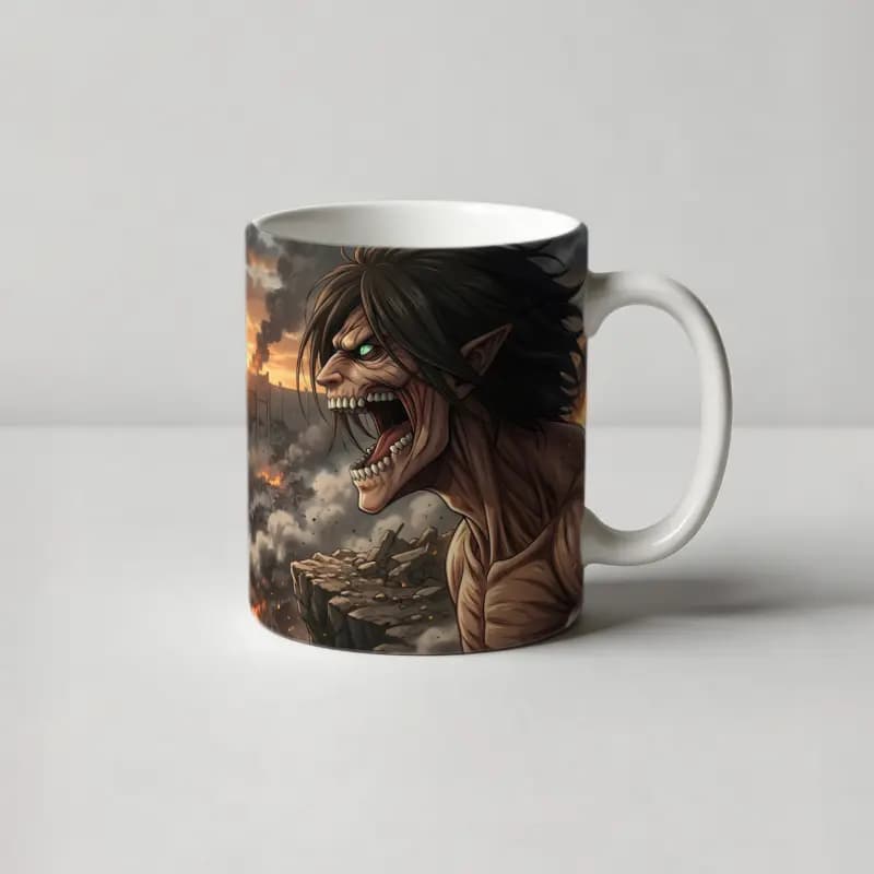 ماگ انیمه طرح اَتک آن تایتان attack on Titan – کد LA026