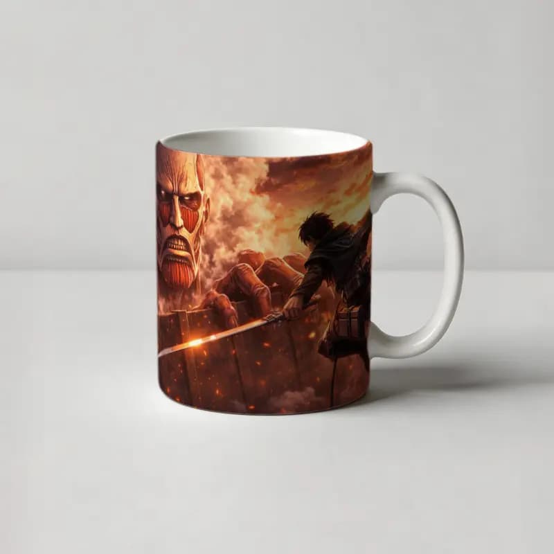 ماگ انیمه طرح اَتک آن تایتان attack on Titan – کد LA025