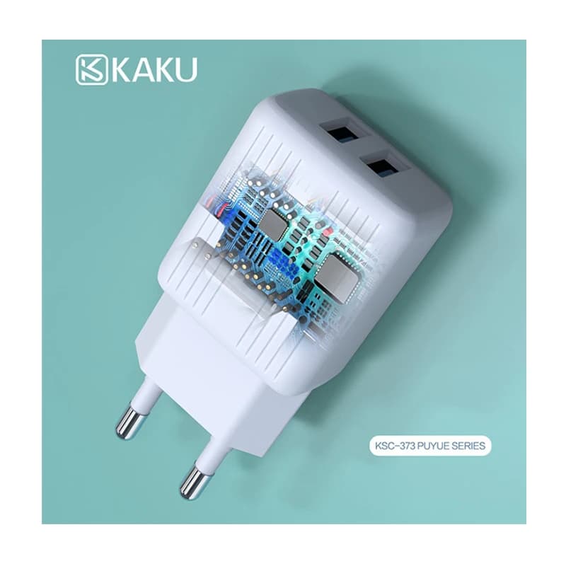 شارژر دیواری کاکو دو پورت USB — تصویر ۳