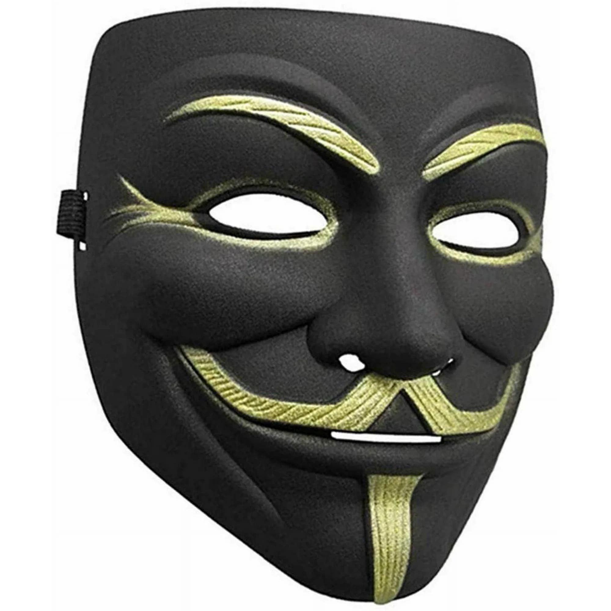 ماسک مشکی V for Vendetta + طرح هکر — تصویر ۳