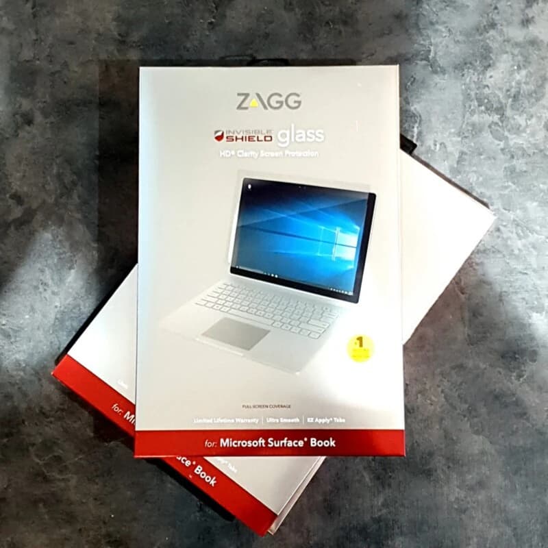 محافظ صفحه نمایش شیشه ای مدل ZAGG مناسب برای مایکروسافت Surface Book 1