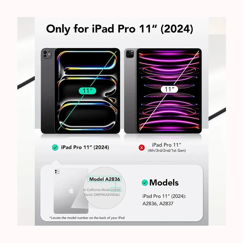 کاور مدل Fence مناسب برای تبلت اپل iPad Pro 11 Inch 2024 — تصویر ۷