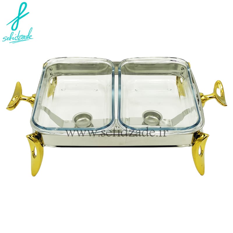 سوفله دوقلو استیل سلینا مدل فلیم طلایی 95416 — تصویر ۲