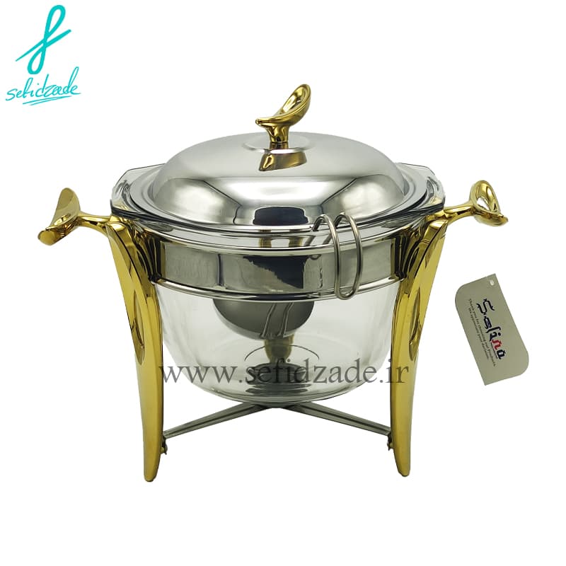 سوفله سوپ خوری استیل سلینا مدل فلیم طلایی 95410