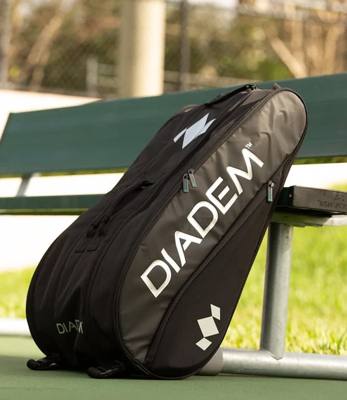 ساک تنیس دایادم Diadem Tour 12 Pack Nova Bag Black/Chrome — تصویر ۷