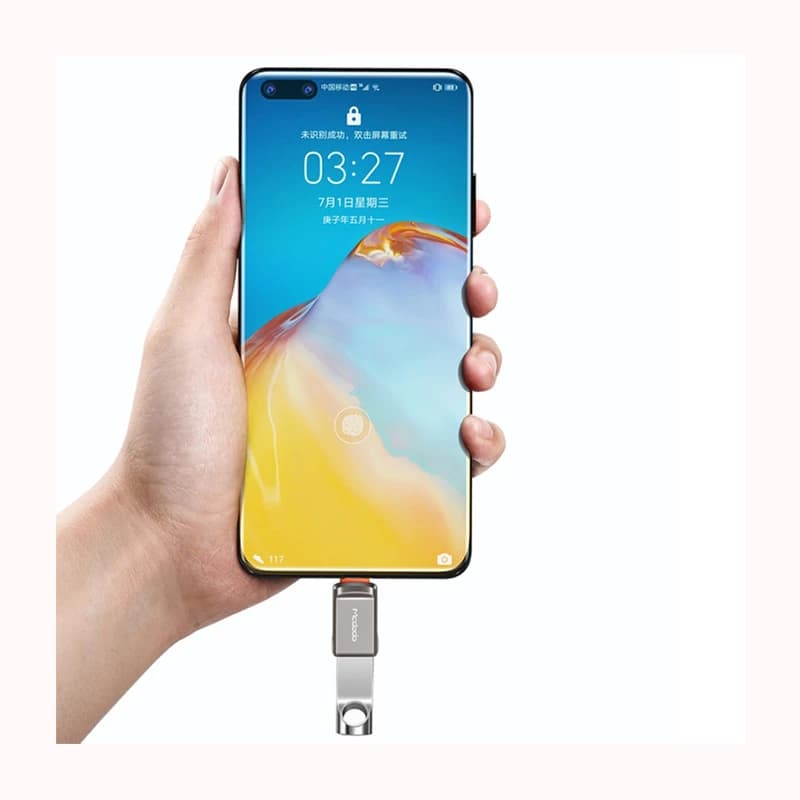 تبدیل OTG تایپ سی به USB مک دودو مدل MCDODO OT-8730 — تصویر ۳