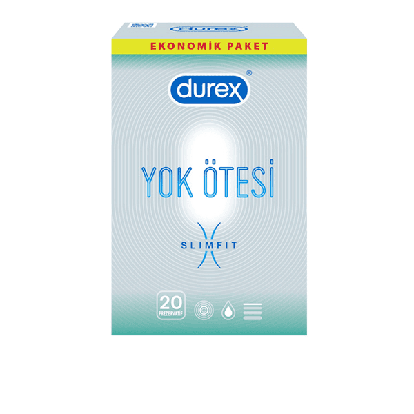 کاندوم بسیار نازک دورکس اسلیم فیت بسته 20 عددی Yok Otesi Slim Fit/Invisible Slim Fit — تصویر ۲