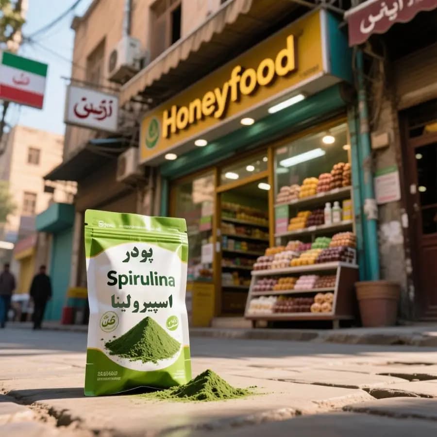 پودر اسپیرولینا هانیفود | سوپرفود طبیعی — تصویر ۳