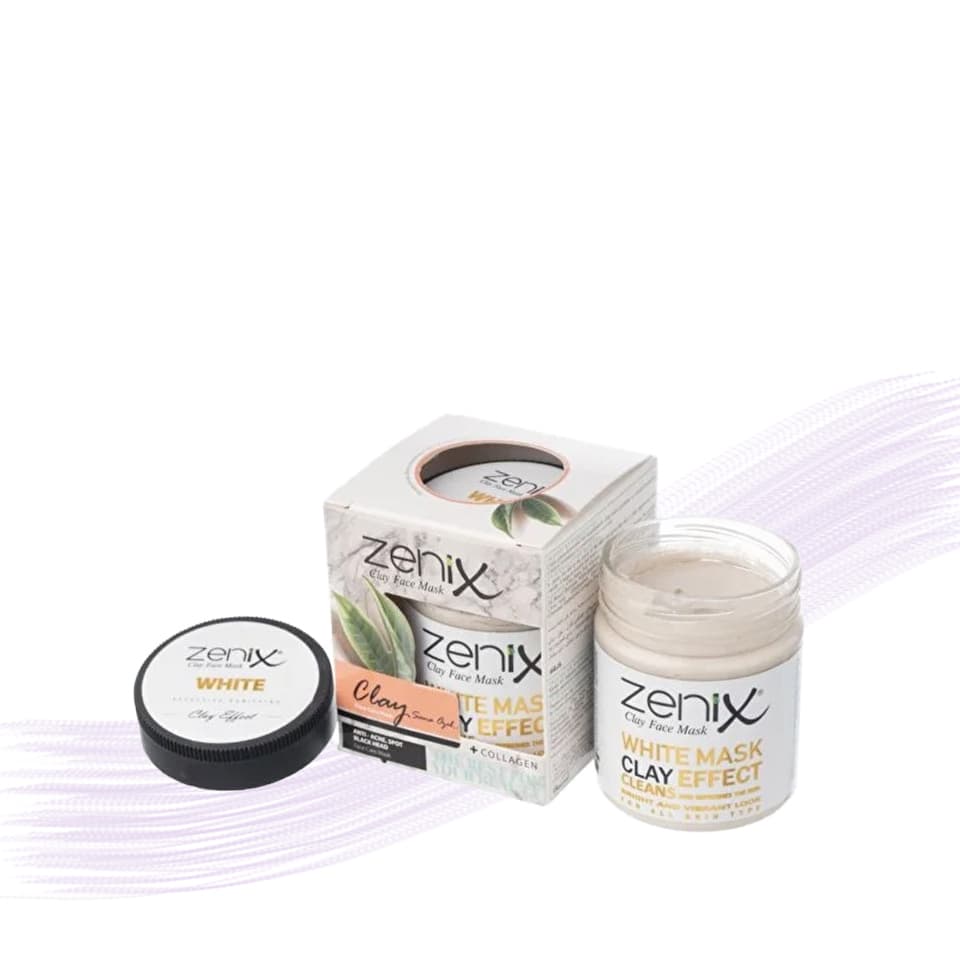 ماسک اسکراب ضد جوش و کلاژن زنیکس Zenix رایحه کل سفید 190 گرم — تصویر ۶