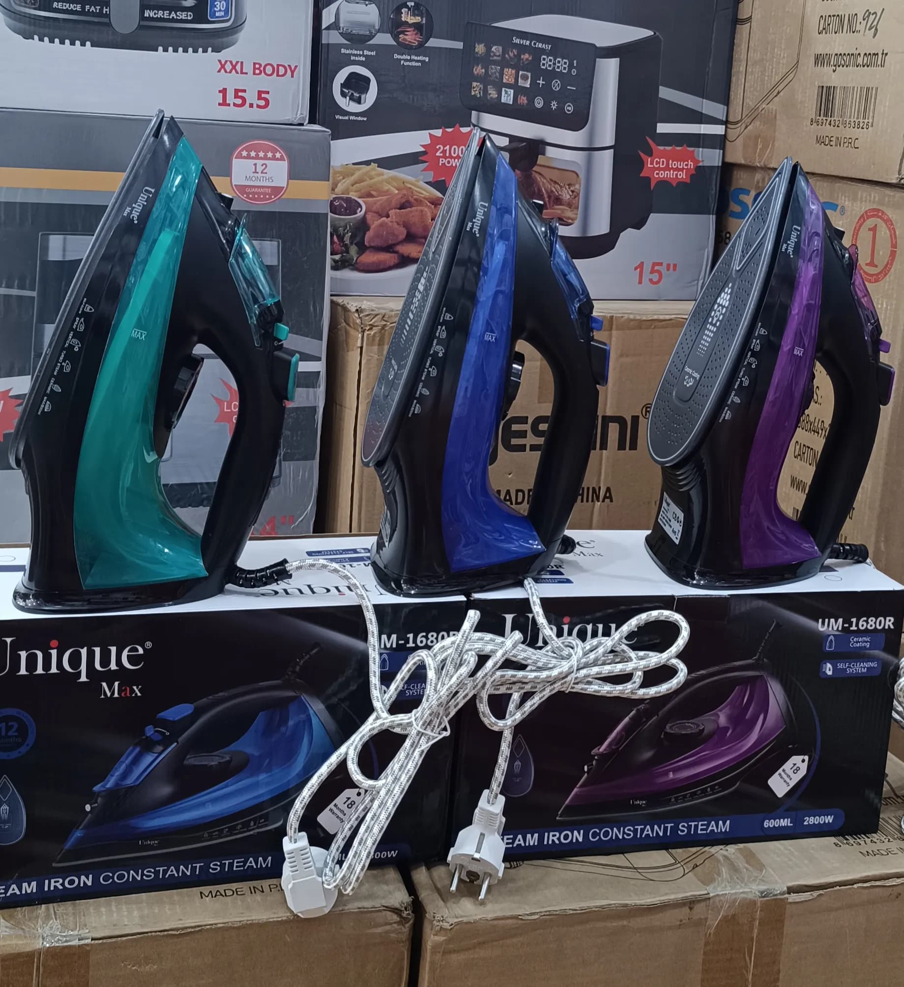 اتو بخار یونیک Unique Max مدل UM-1680R(اصل) — تصویر ۲