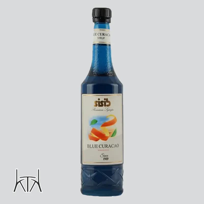 سیروپ سی سیب طعم بلوکاراسائو SISIB Blue Curacao