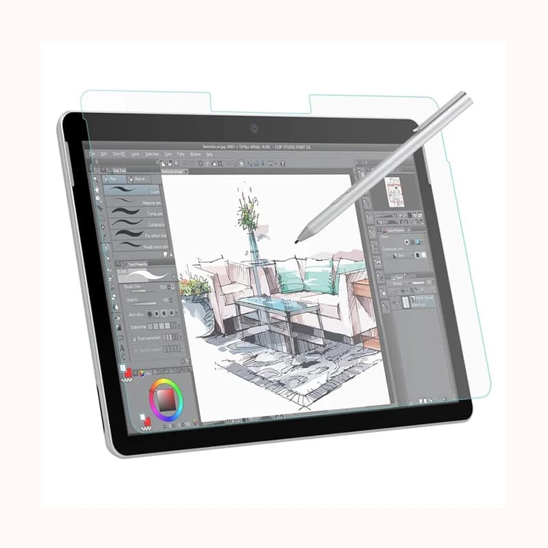 محافظ صفحه نمایش شیشه ای مناسب برای تبلت مایکروسافت Surface Go 1/2/3 — تصویر ۶