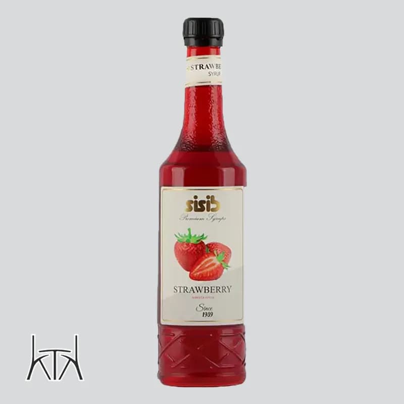 سیروپ سی سیب طعم توت فرنگی SISIB Strawberry