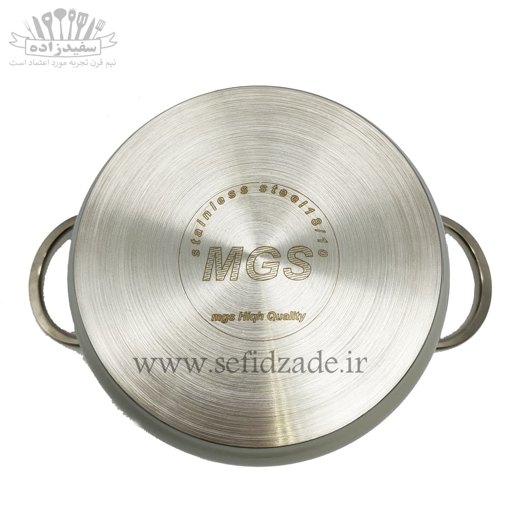 تابه تکدسته دربدار استیل ام جی اس (MGS) سایز 24 — تصویر ۹