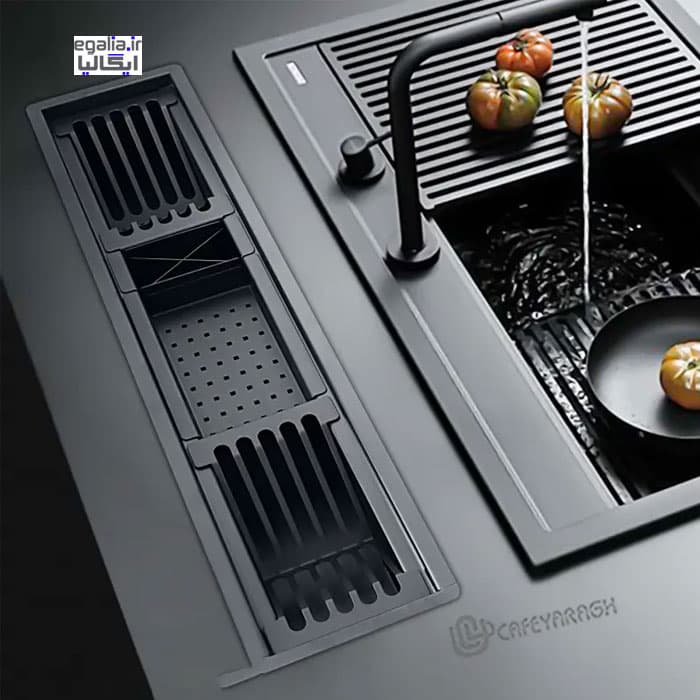 آبچکان توکار مشکی 80 سانت مدل B8018