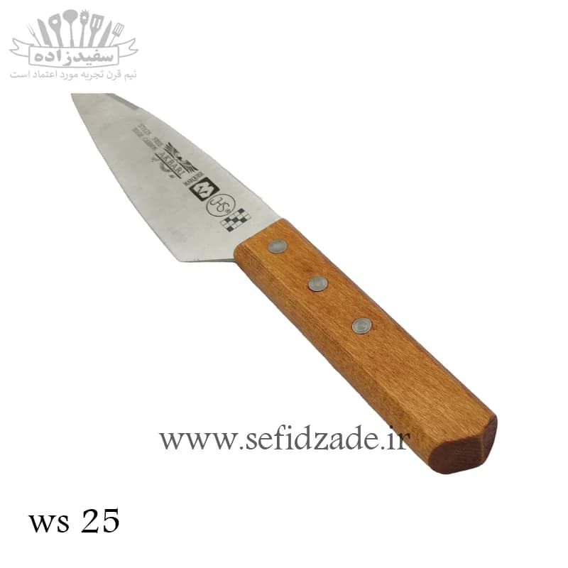 چاقو آشپرخانه اکبری ws 25 دسته چوب — تصویر ۷