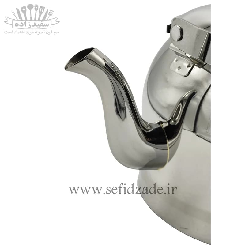 کتری لوله دار کف چدن قیطاسی کارن 3 لیتری دسته طرح چوب 30705 — تصویر ۹