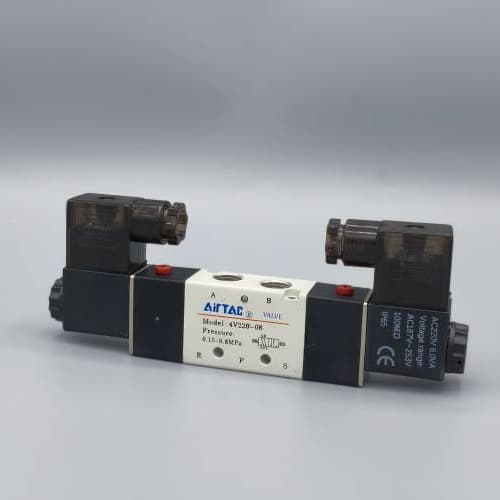 شیربرقی پنوماتیک ایرتک دوبل 4v220-08 — تصویر ۷