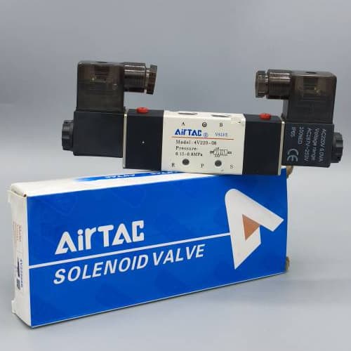 شیربرقی پنوماتیک ایرتک دوبل 4v220-08 — تصویر ۲