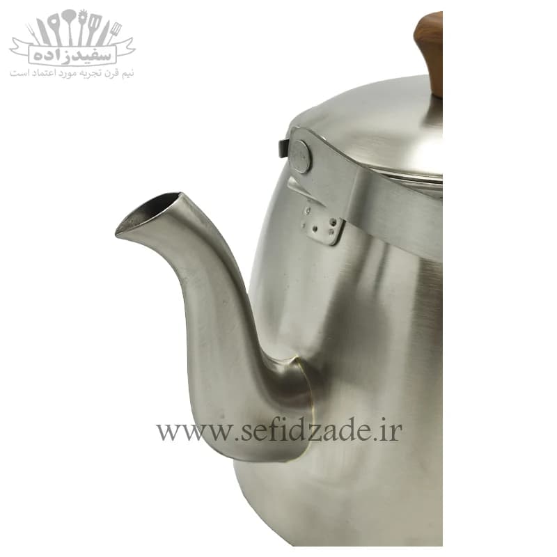 کتری لوله دار کف چدن قیطاسی سپهر 2.5 لیتری دسته طرح چوب 30407 — تصویر ۹