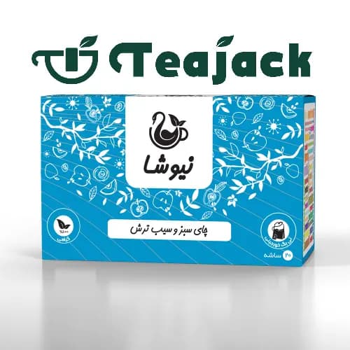 دمنوش چای سبز و سیب ترش نیوشا — تصویر ۲