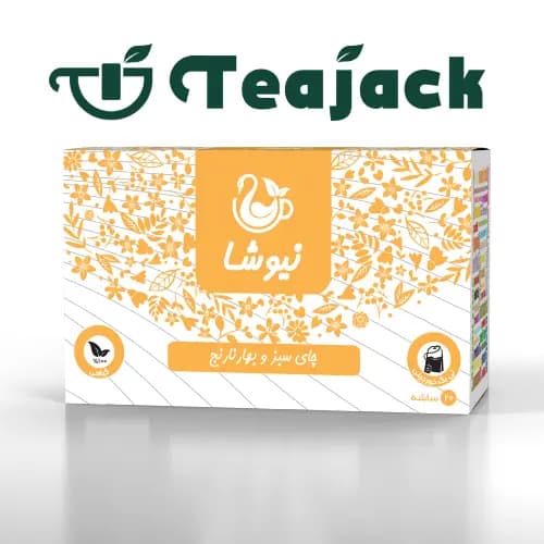دمنوش چای سبز و بهار نارنج نیوشا