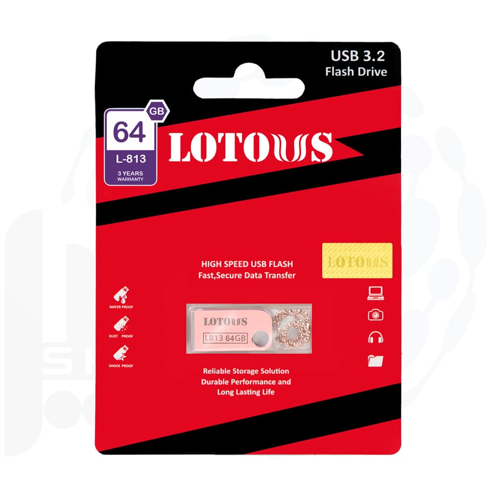 فلش مموری 64 گیگابایت USB3.2 لوتوس مدل L813 — تصویر ۲