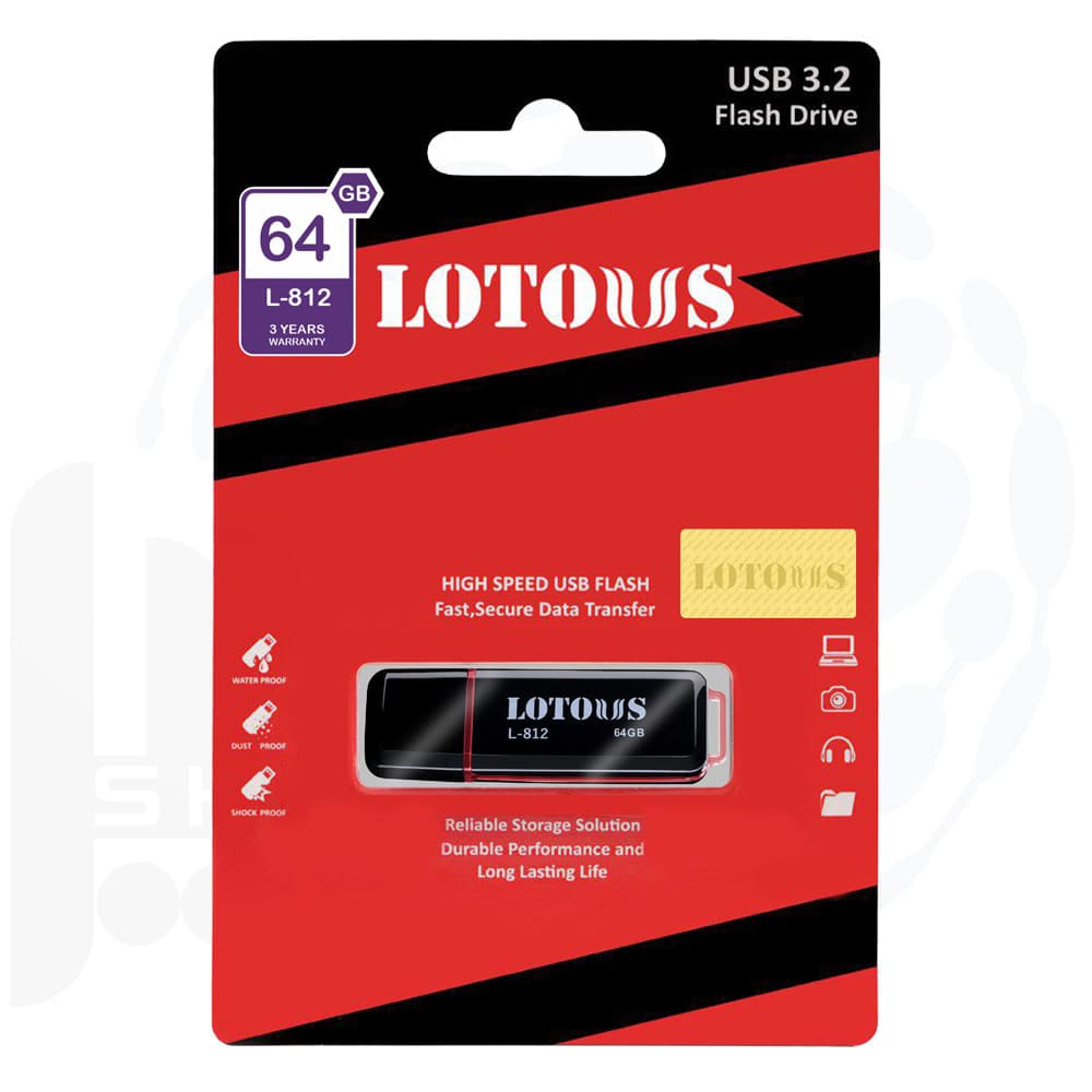 فلش مموری 64 گیگابایت USB3.2 لوتوس مدل L812 — تصویر ۴