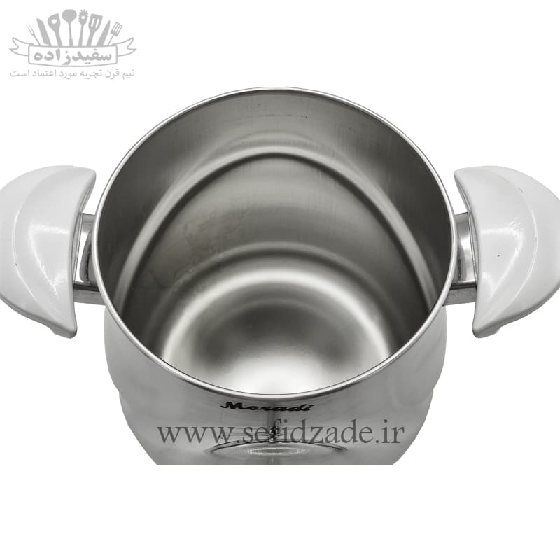 کتری و قوری استیل دستی لوکس 309 کف ساده 5 لیتری — تصویر ۹