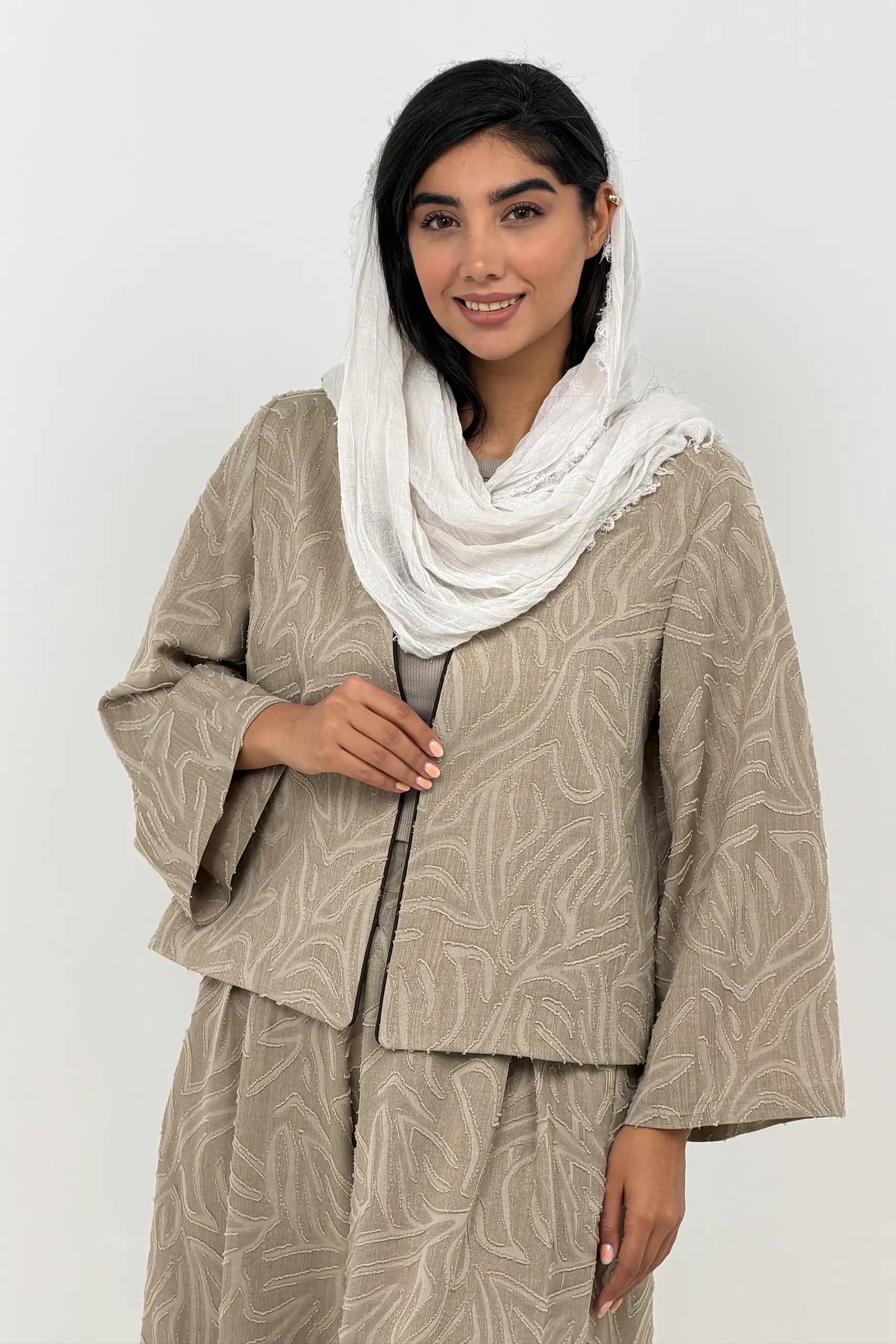 کت زنانه کسمه مغزی آستین کلوش