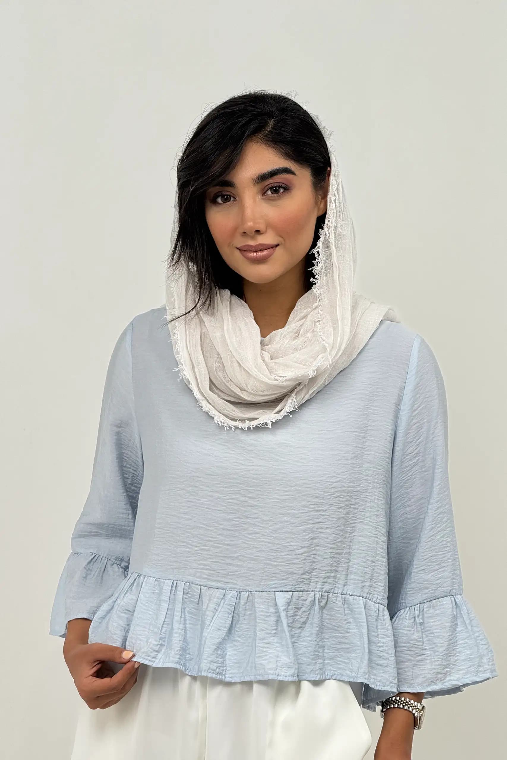 شومیز چین دار شیرین