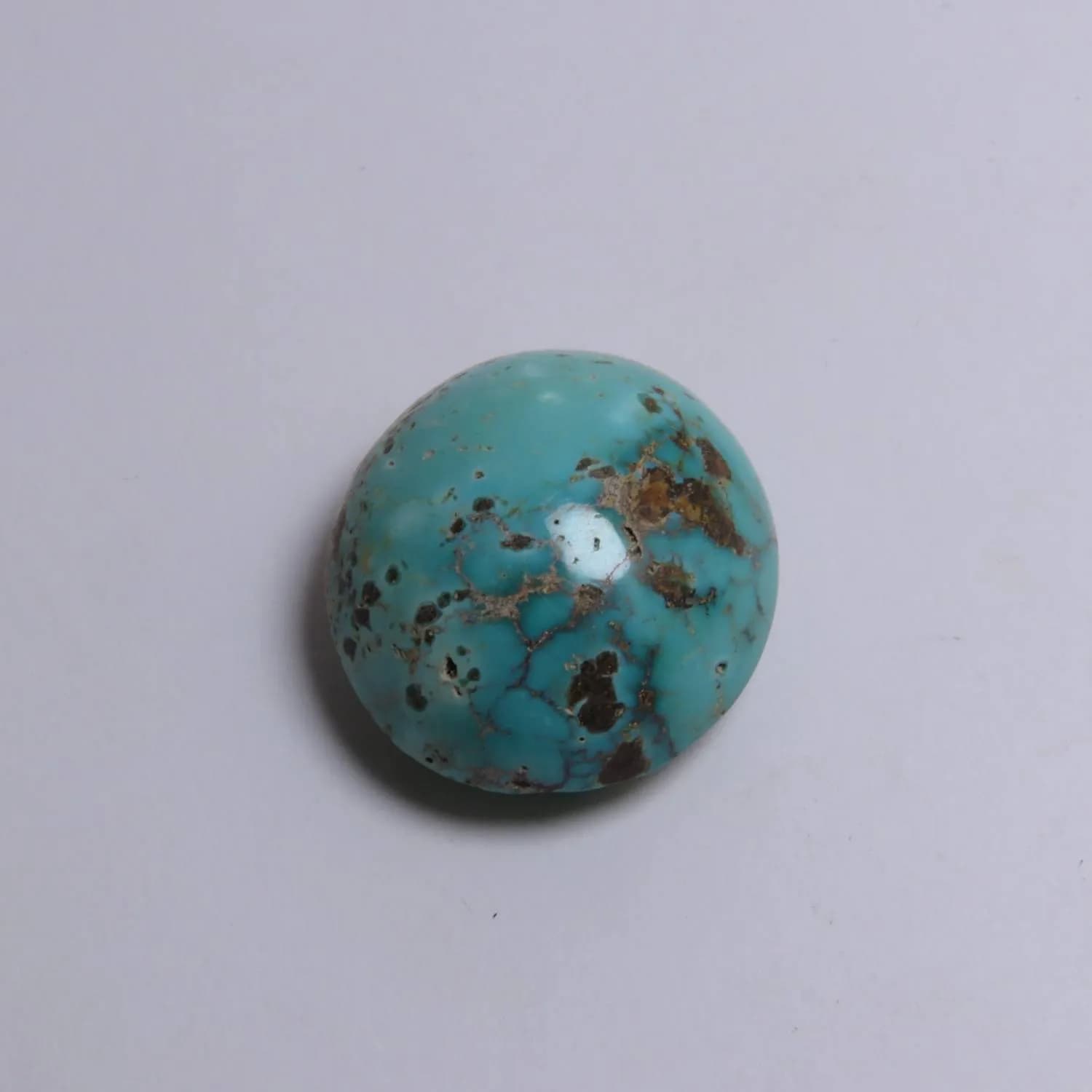 فیروزه آبی نیشابوری طبیعی دامله مدالی 8.1 گرم ابعاد22*24 کد 9003 — تصویر ۶