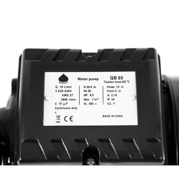 پمپ آب محیطی 0.5 اسب ایدرو IDROPUMP QB60گارانتی یکساله — تصویر ۱۰