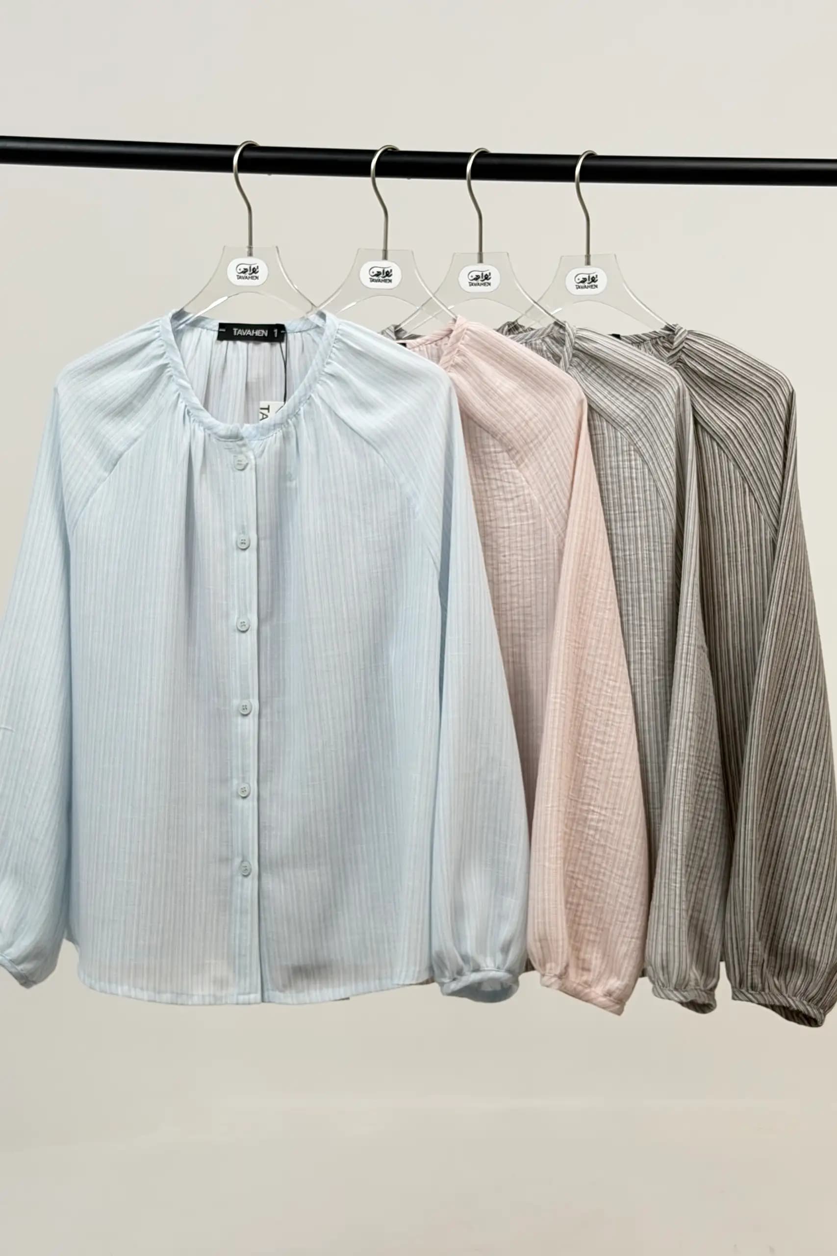 شومیز ملانژ آستین رگلان دلینا — تصویر ۱۰