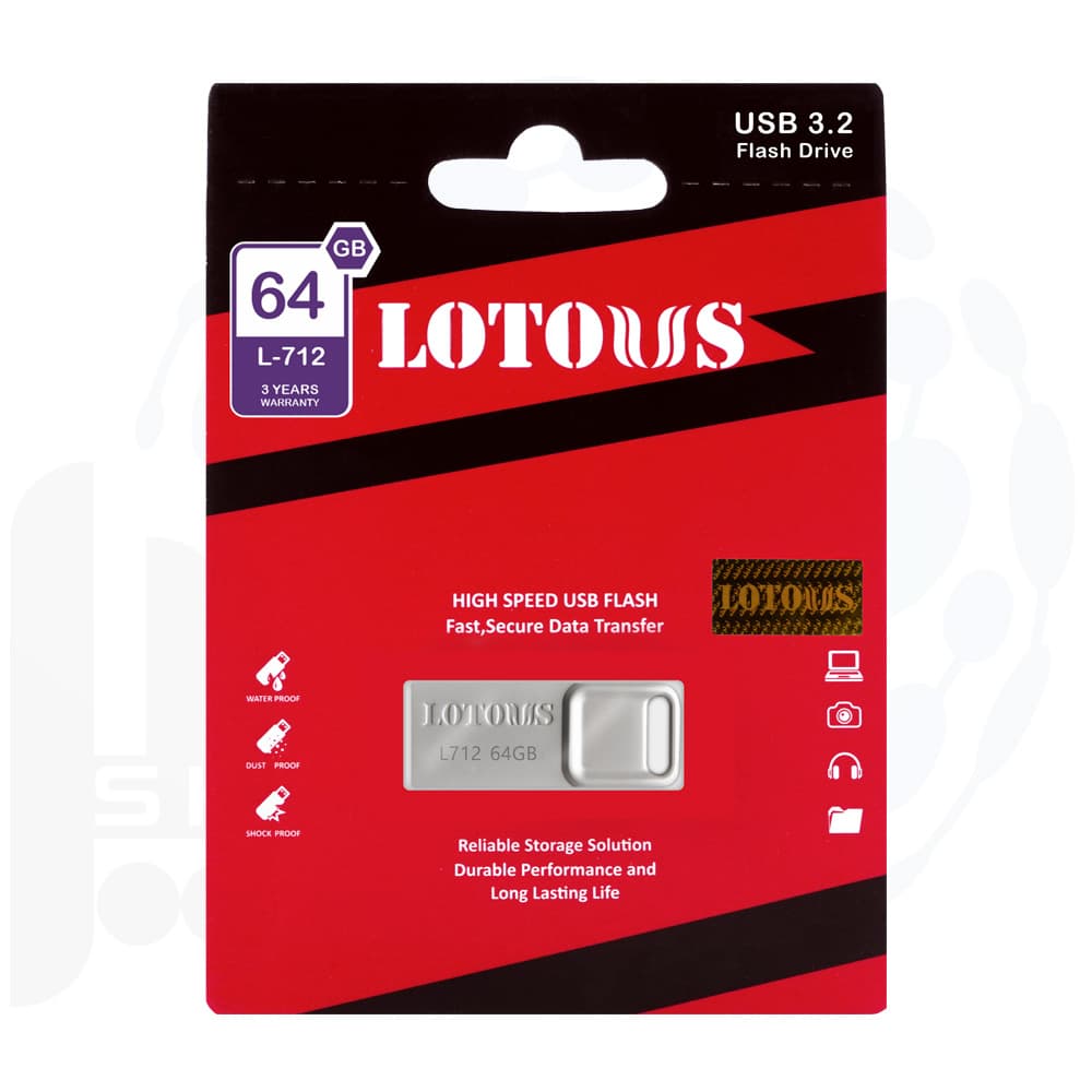 فلش مموری 64 گیگابایت USB3.2 لوتوس مدل L712 — تصویر ۲