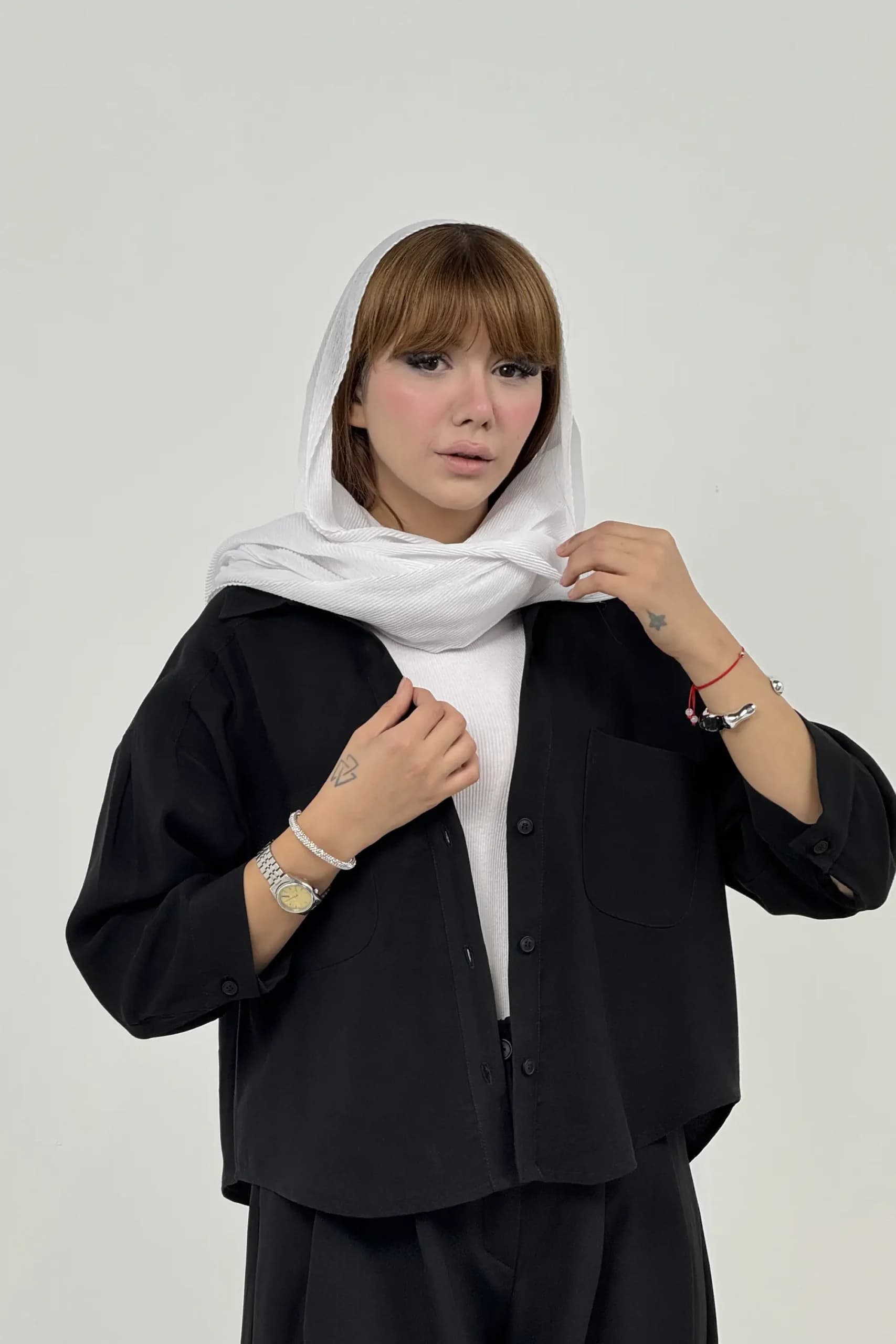 شومیز کجراه دو جیب تیدا — تصویر ۸