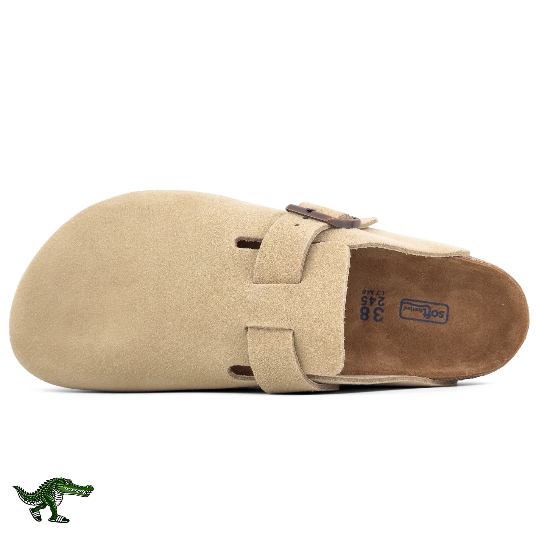 بیرکن استاک بوستون خاکی زنانه | Birkenstock Boston — تصویر ۹